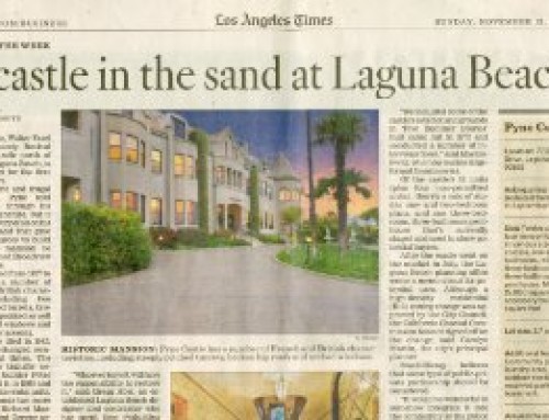 A castle in the sand at Laguna Beach