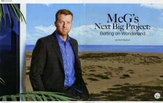 Scott Marshutz’s “McG’s Next Big Project: Betting on Wonderland” article featuring a portrait of McG.