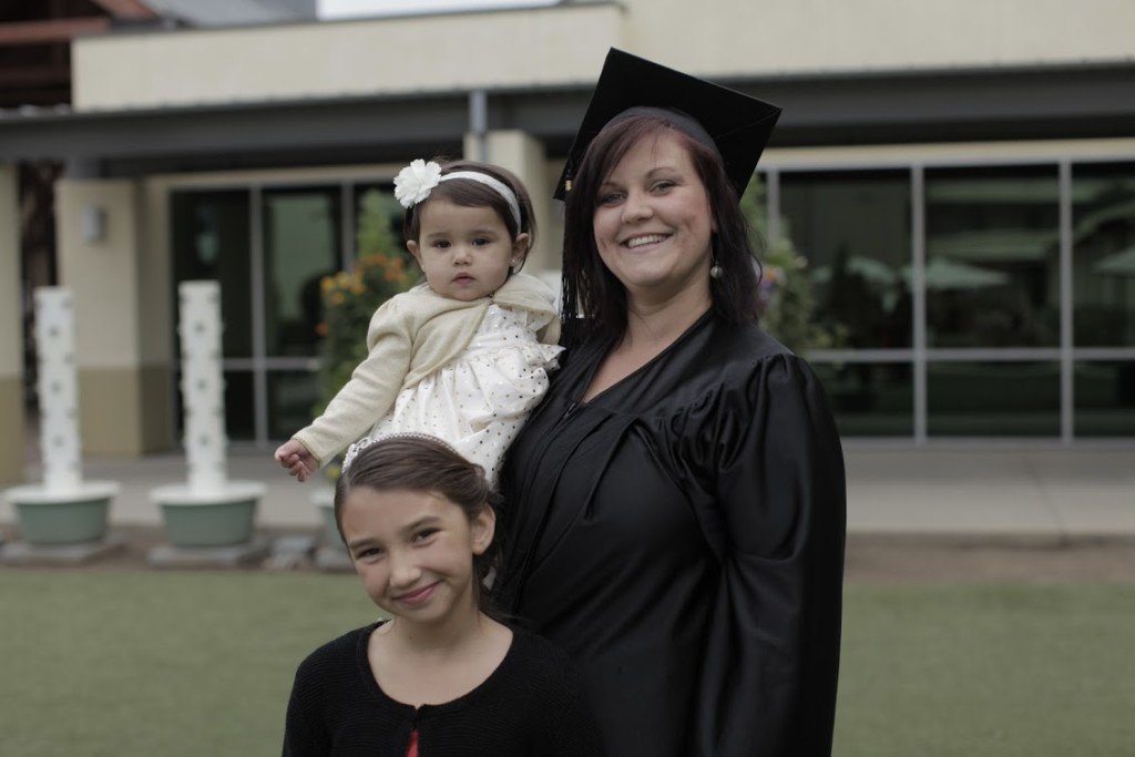 Allyson Stewart Graduation with Daughters