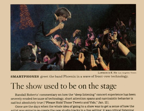 The show used to be on the stage